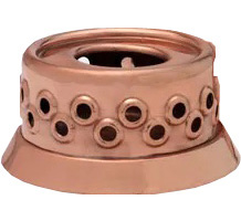 Copper Pot Warmer With One Candle Holder