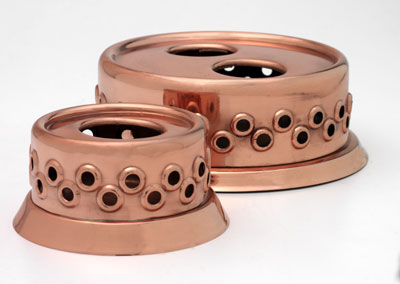 Copper Pot_Warmer with one candle holder