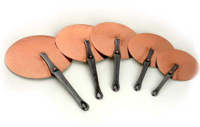 Non-Fitted Rustique Copper Long-Handled Lid Set
